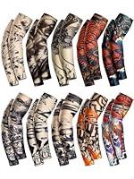 Algopix Similar Product 1 - Boao 10 Pairs Mens Cooling Arm Sleeves