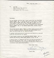 Algopix Similar Product 18 - Louis Nye - Document Signed 05/18/1962