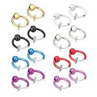 Algopix Similar Product 11 - JewelrieShop Fake Nose Ring Hoop Clip