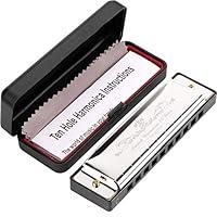 Algopix Similar Product 20 - Anwenk Harmonica Key of C 10 Hole 20