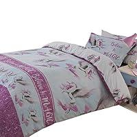 Algopix Similar Product 18 - Dreamscene Flying Unicorn Duvet Cover