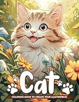 Algopix Similar Product 17 - Cat Coloring Book Adorable Cat