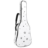 Algopix Similar Product 13 - ASEDRFgt Black Stars White Guitar Bag