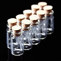 Algopix Similar Product 18 - 24Pcs Tiny Mini Empty Clear Cork Glass
