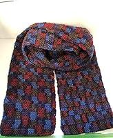 Algopix Similar Product 1 - Unisex Multi Color Crochet Scarf