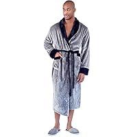 Algopix Similar Product 17 - Lotus Linen Mens Plush Robe Soft