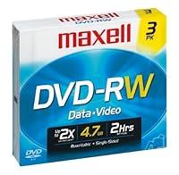 Algopix Similar Product 3 - Maxell 4.7GB 2X DVD-RW (3 -Pack)