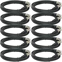Algopix Similar Product 16 - 10Pack 25 FT Foot XLR 3 Pin Male Female