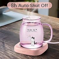 VSITOO Coffee Mug Warmer & Mug Set, Beverage Cup Warmer for Desk