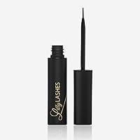 Algopix Similar Product 5 - Lilly Lashes Black Eyelash Glue Brush