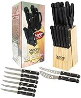 Algopix Similar Product 16 - Diamond Cut 24pc Cutlery Set in Wood
