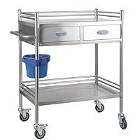 Algopix Similar Product 5 - DELURA Stainless Steel Cart Layers Lab