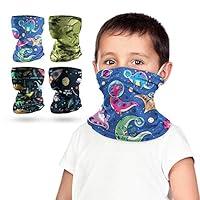 Algopix Similar Product 1 - 4 PCS Kids Face Mask Neck Gaiters