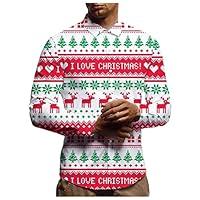 Algopix Similar Product 2 - Mens Ugly Christmas Shirt Novelty