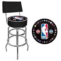 Algopix Similar Product 7 - NBA Padded Swivel Bar Stool with Back