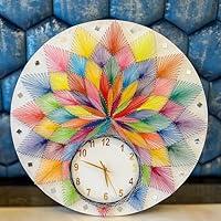 Algopix Similar Product 12 - Handmade String Art Wall Clock