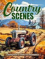 Algopix Similar Product 17 - Country Scenes Coloring Book Country