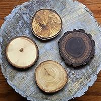 Algopix Similar Product 15 - Variety Pack Natural Tree Wood Coasters