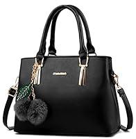 Algopix Similar Product 17 - Dreubea Womens Leather Handbag Tote