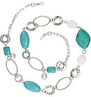 Algopix Similar Product 9 - Beaded Eyeglass Chain Holder Silver