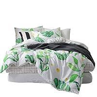 Algopix Similar Product 13 - BuLuTu Palm Tree Leaves Print Cotton