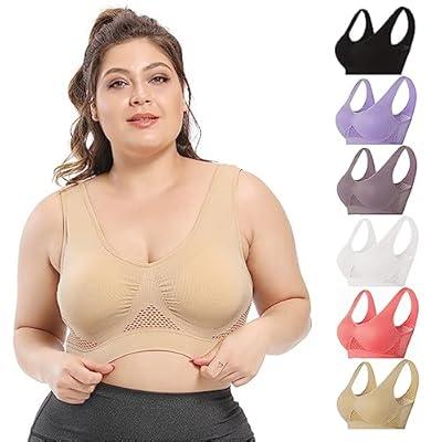 Breathable Cool Lift Up Air Bra - Seamless Wireless Cool Comfort Breathable  Bra 