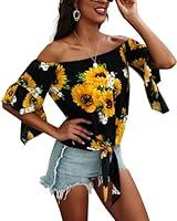 Algopix Similar Product 5 - Hibluco Womens Fashion Off Shoulder