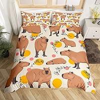 Algopix Similar Product 3 - Capybaras Bedding Duvet Cover Set King