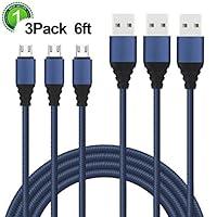 Algopix Similar Product 14 - Micro USB Cable Xcords 3Pack 6FT Micro