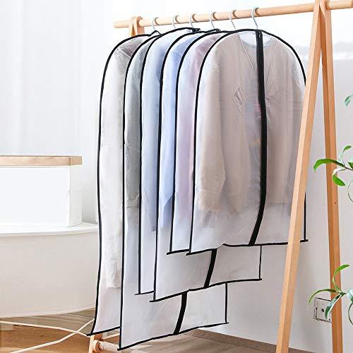 15pcs Clear Clothes Storage Bag, Transparent Plastic Clothing Packing Bag  For Travel
