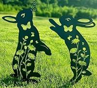 Algopix Similar Product 15 - Doesen Metal Bunny Garden Decor 17