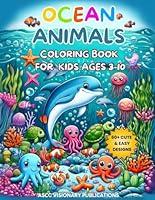 Algopix Similar Product 4 - OCEAN ANIMALS COLORING BOOK FOR KIDS