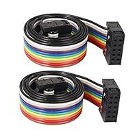 Algopix Similar Product 17 - uxcell 50cm 10 Pin 10 Way FF Connector