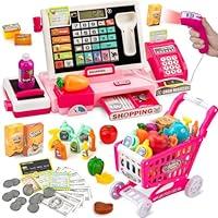 Algopix Similar Product 16 - Kids Cash Register Toy with Shopping