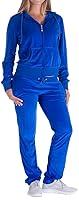 Algopix Similar Product 17 - LeeHanTon Velour Tracksuit Womens 2