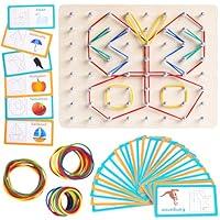 Algopix Similar Product 11 - AMOR PRESENT Wooden Geoboard Graphical