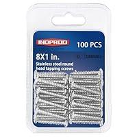 Algopix Similar Product 1 - INDPROD 8x1 Wood Screw 304 Stainless