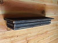 Algopix Similar Product 1 - Floating Black MANTLE SHELF Wall