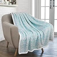 Algopix Similar Product 20 - PAVILIA Melange Sherpa Blanket Throw