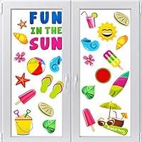 Algopix Similar Product 11 - Summer Window Clings Fun in The Sun