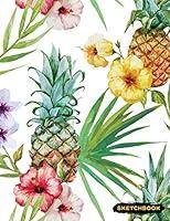 Algopix Similar Product 9 - Sketchbook Pineapple Blank Sketch