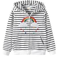 Algopix Similar Product 6 - Julerwoo Toddlers Stripes Zip Up