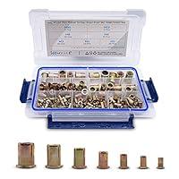 Algopix Similar Product 16 - Metric Rivet Nuts 170 pcs Zinc Plated