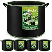 Algopix Similar Product 11 - NACHLYNN 5Pack 7 Gallon Grow Bags