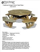 Algopix Similar Product 18 - Traditional Octagon Picnic Table Set 