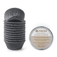 Algopix Similar Product 5 - Gifbera Standard Black Foil Cupcake
