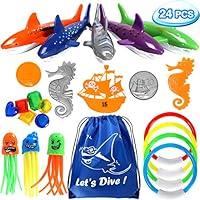 Algopix Similar Product 12 - 24 PCS Diving Toy Set Underwater