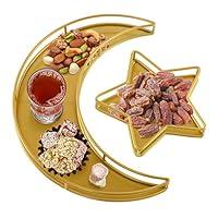 Algopix Similar Product 12 - Moon Star Shaped Trays  2 PCS Ramadan