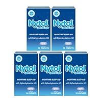 Algopix Similar Product 8 - Nytol QuickCaps 16 Caps (Pack of 5)