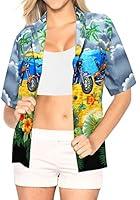Algopix Similar Product 4 - LA LEELA Womens Tunic Hawaiian Shirt